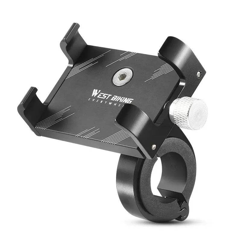 AliExpress West Biking WEST BIKING Cycling Phone Holder Lightweight Aluminum Alloy Bike Handlebar Phone Bracket Phone Mount MTB Road Bike Accessories