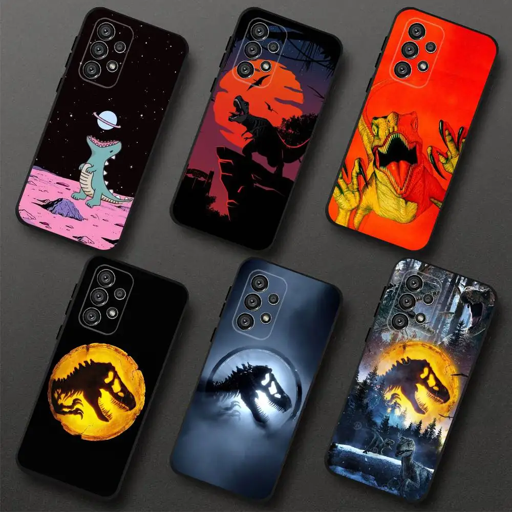

J-Jurassic Park Dinosaur World Phone Case For Samsung S 25,24,23,22,30,21,10,9,Ultra,Plus,Lite,FE,4,5G Black Soft Case