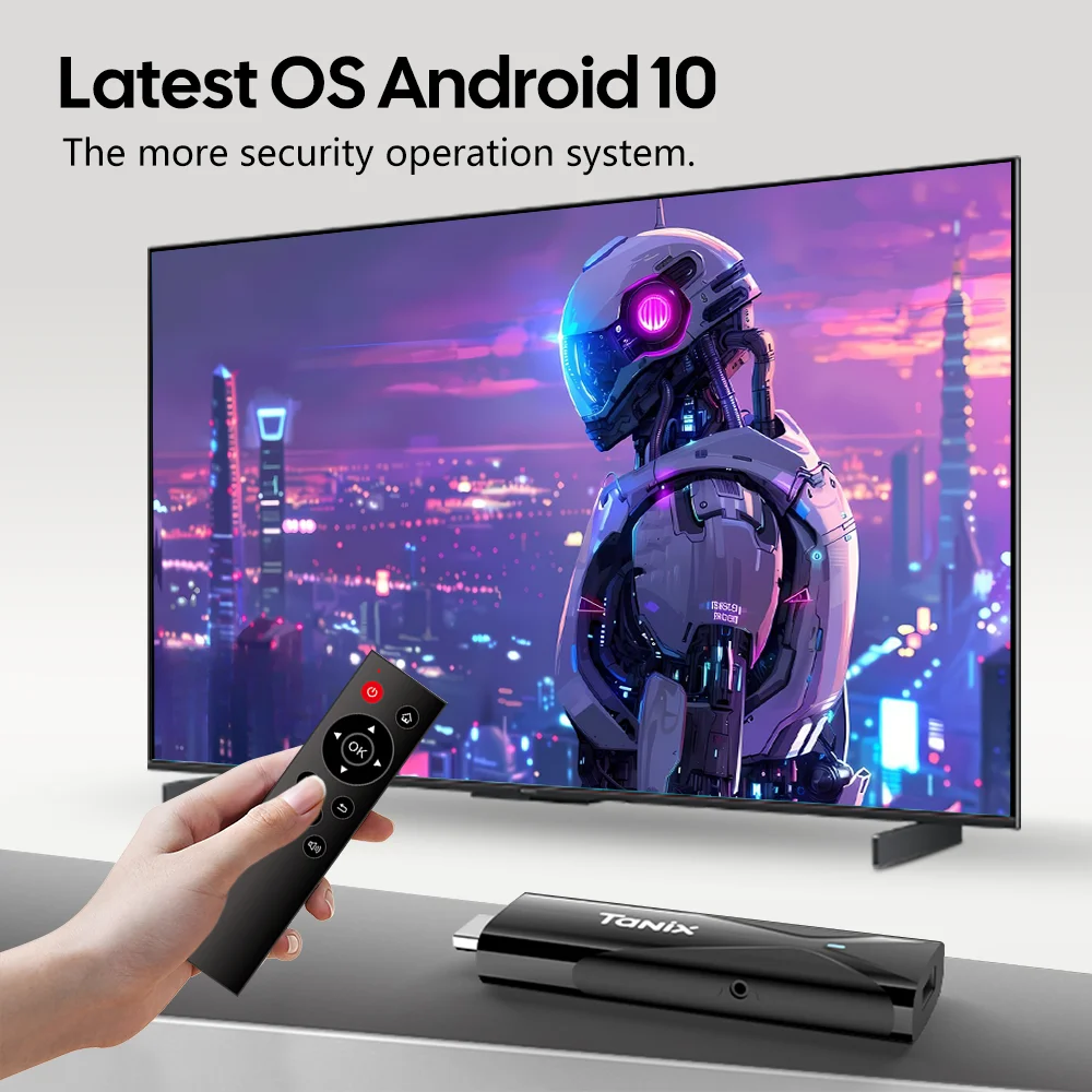   TANIX TX8 TV stick Android 10 TV Stick Allwinner H313 2GB 16GB 2.4G WIFI 4K MINI TV Dongle Smart TV Box
