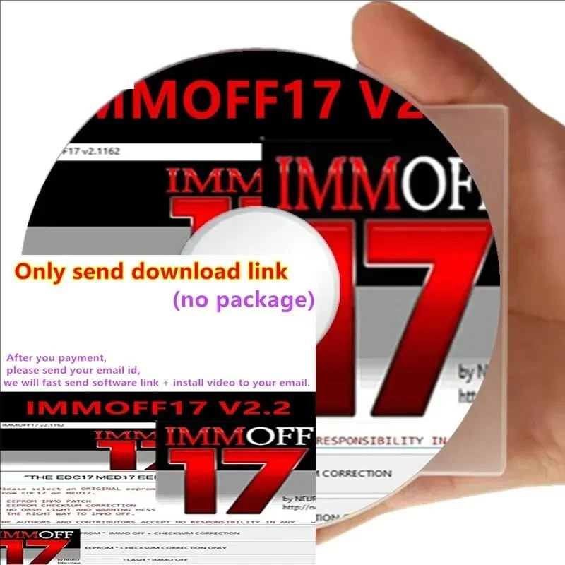 

New IMMOFF17 Car Software EDC17 MED 17 Immo Off Ecu Program Function EEPROM IMMO PATCH Checksum Correction To IMMO OFF Flash