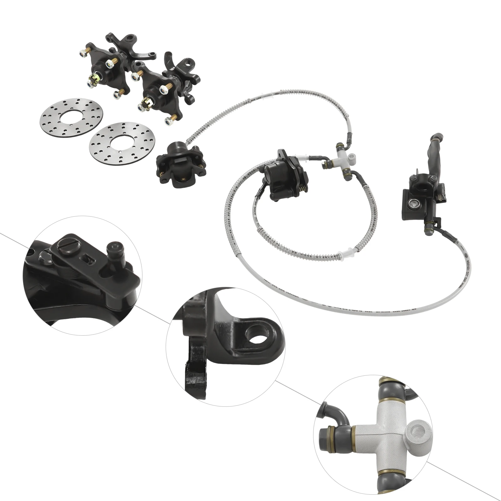 [Front Fusee Assembly] Front Fusee Assembly - Staal - Voor 125cc-250cc ATV - Stevig Duurzaam