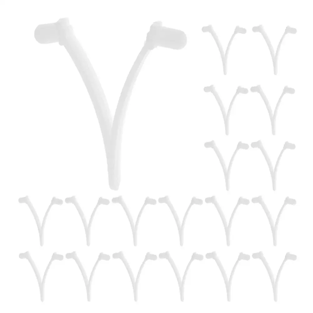 

20 Pcs Accessories Handle Pool Plastic Swimming Skimmer Pole Clips