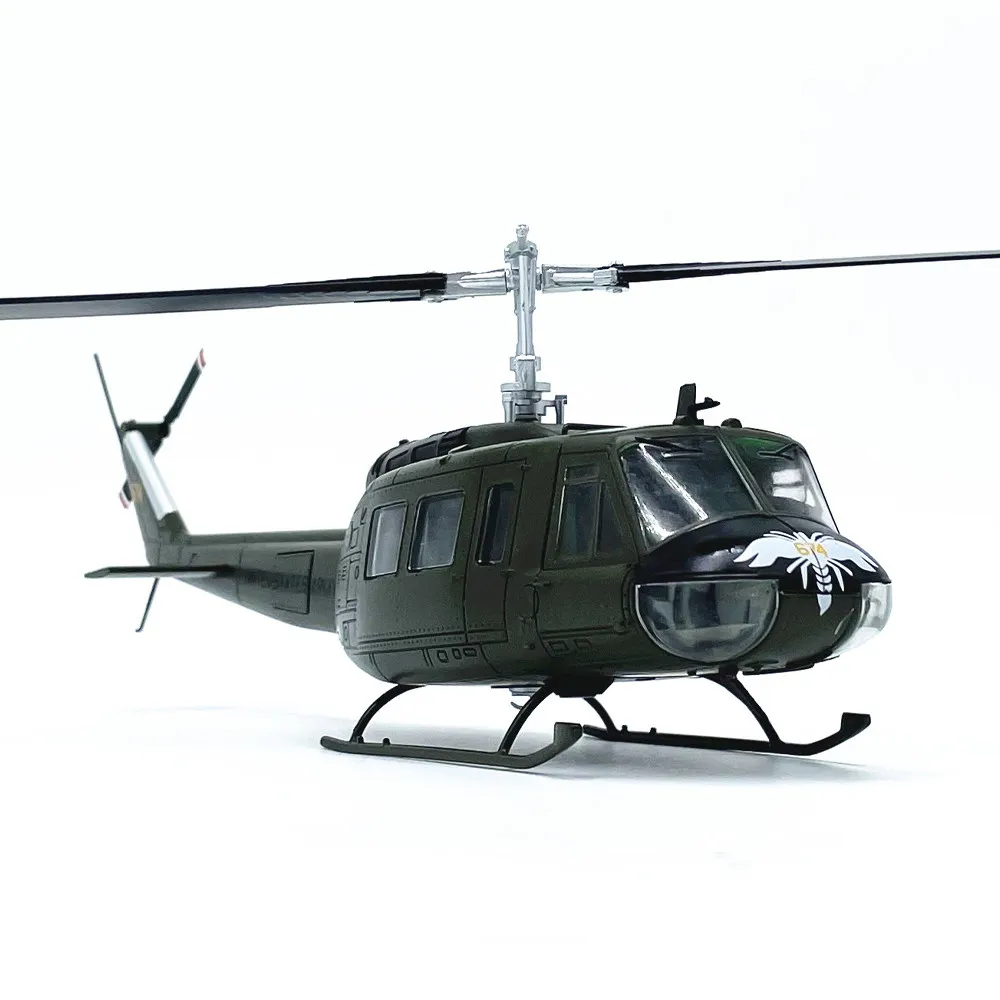 Diecast 1/48 Scale U.S. Army UH-1 Huey Helicopter Simulation Alloy Static Airplane Model For Military Aircraft Collectible Gift