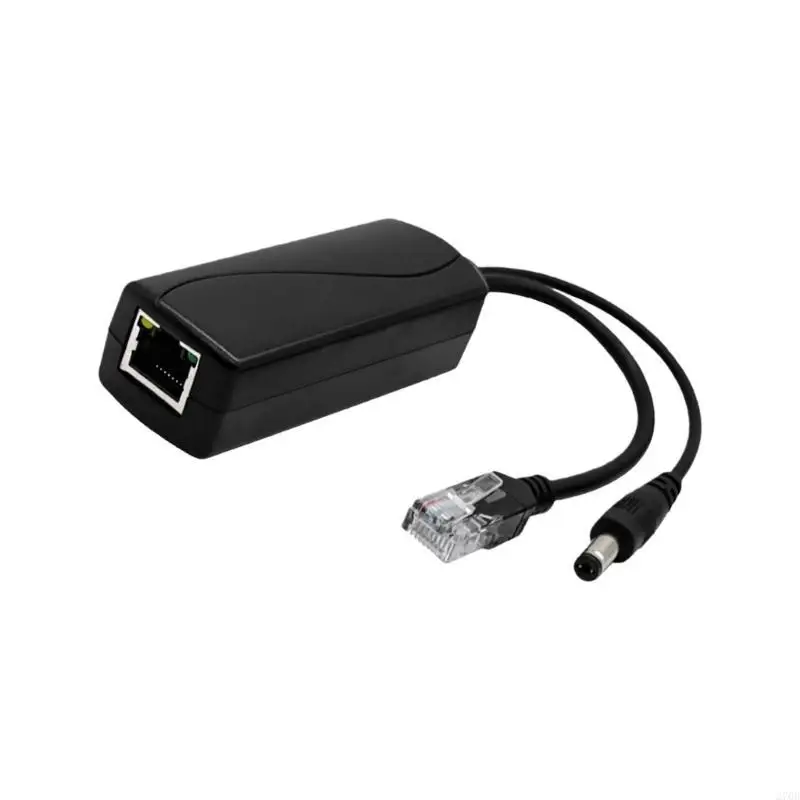 Durability POE Splitter 48V to 12V DC5521 for Security Camera Ethernet Power Supply
