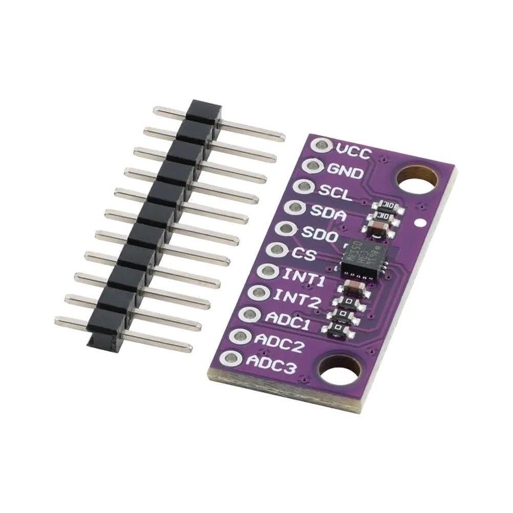 10pcs LIS3DH 3-Axis Accelerometer Module Wide Voltage to 5V Independent IO 1.8V Compatible for Embedded Design