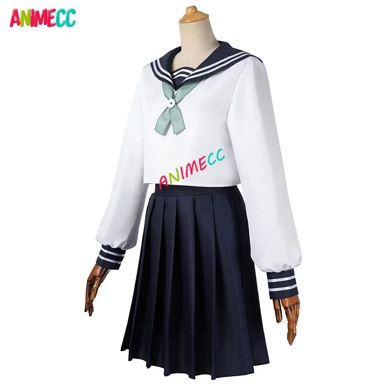 ANIMECC in Stock XS-XXL  Amanai Riko Cosplay Anime Cosplay Costume Wig JK School Uniform Halloween Party Dress for Women Girls