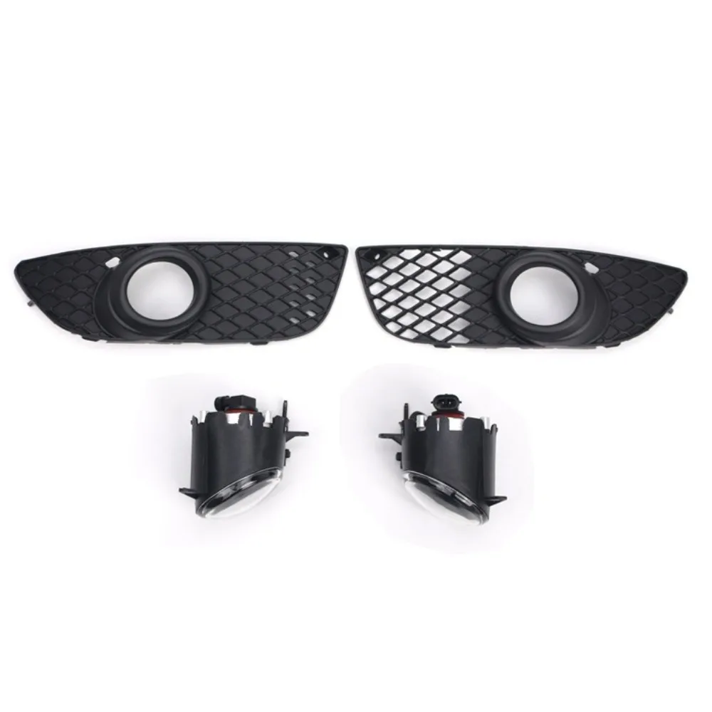 

For Mitsubishi Lancer 2008-2017 Front Bumper Fog Light Grille Cover Fog Light Kit Lens Light Kit