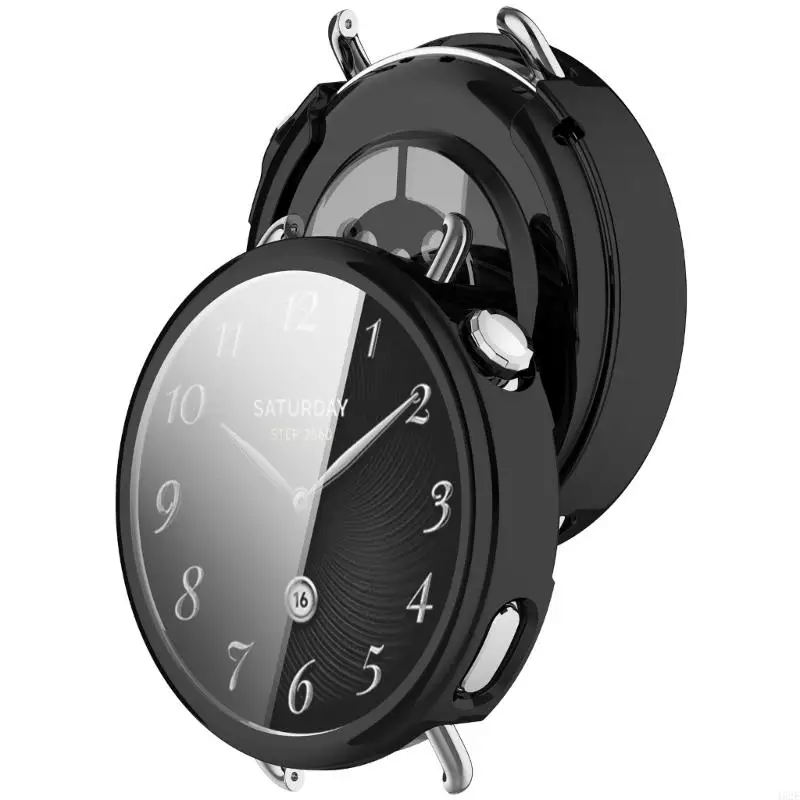 

462E Screen Protectors Case for Watch 41mm Waterproof Full Coverage TPU Bumper Protective Cover Antiscratch