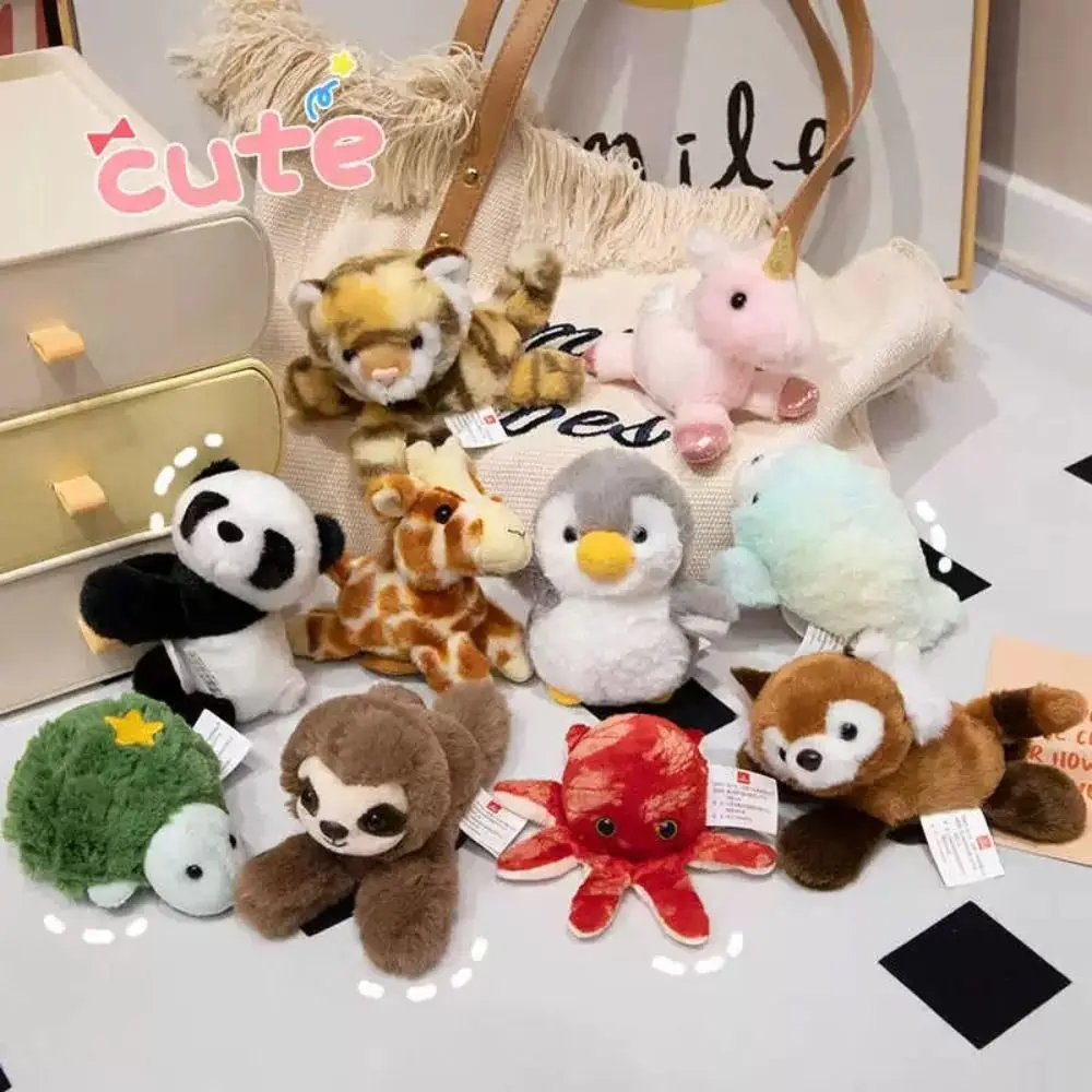 Muñecos de peluche hombro juguete de peluche pulpo/tigre pingüino tortuga hombro de pie animales Panda mapache dibujos animados