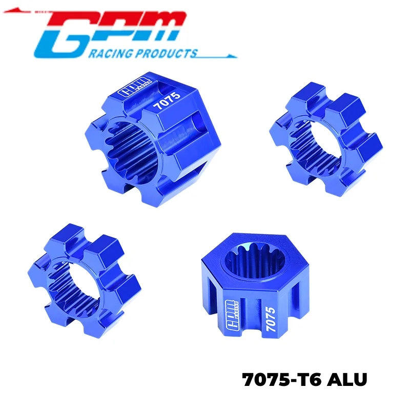 

GPM TPS010 7075-T6 ALLOY 24MM WHEEL HEX HUBS FOR TRAXXAS 1/6 FUNCO PRO SAND CAR 8S RC Upgrade