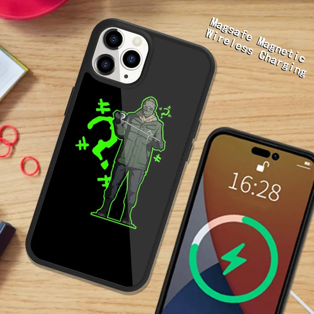 Question Riddler Villain New Film Phone Case Magsafe Magnetic For iPhone 15 14 13 12 11 Plus Pro Max Wireless Charging