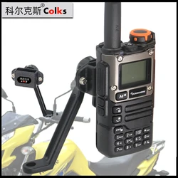 Colks el radyosu tutucu standı el telsizi braketi bisiklet tutucu Walkie Talkie K6 K5 için motosiklet montaj braketi