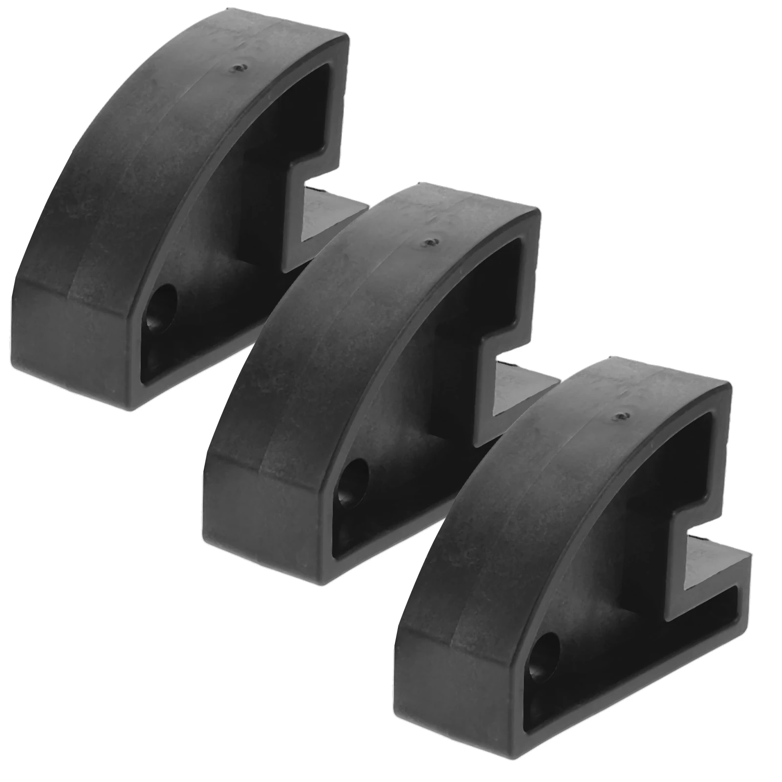 

3pcs Tire Plug Block Changer Helper Black Engineering Plastics Easy Installation Compact Tire Maintenance Tool Sturdy Durable