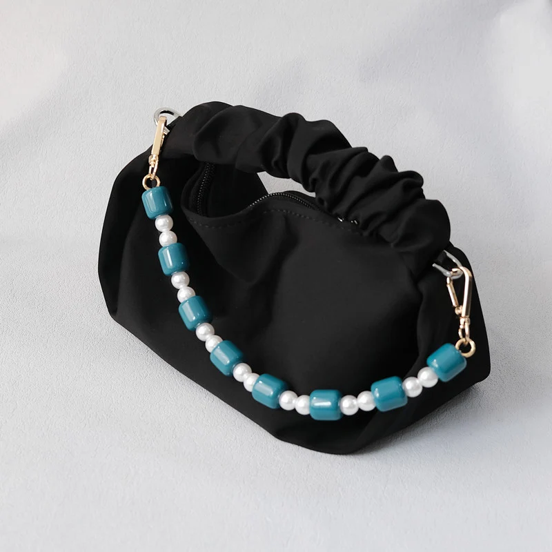 New Fashion Woman Bag Accessory Detachable Blue Red Beaded Chains Candy Acrylic Luxury Strap Women Eleagnt Shoulder Handle Chain