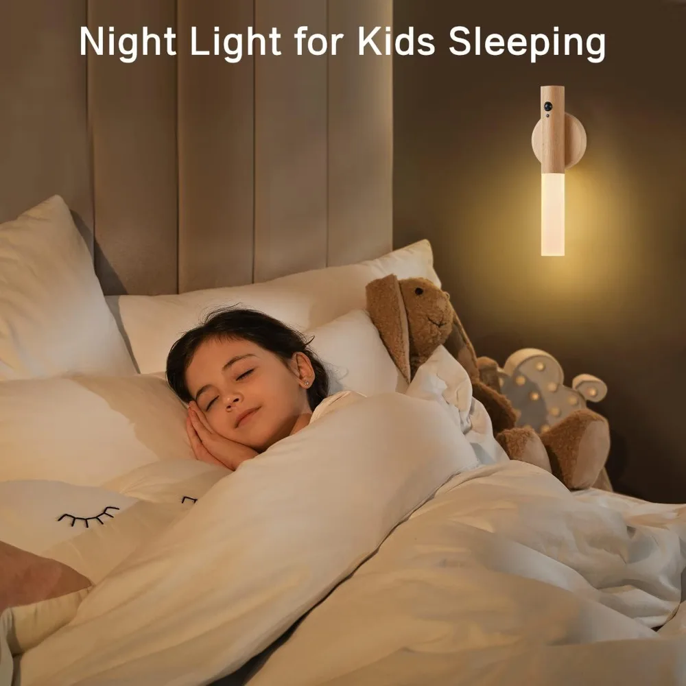 8Pack Smart Motion Sensor Night Light Wireless Magnetic USB Rechargeable LED Wall Light for Corridor Bedroom Bathroom Kitchen
