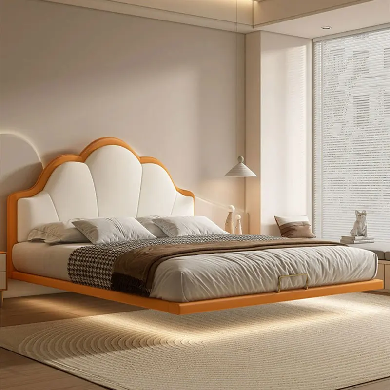 

Luxury Queen Double Bed Nordic Modern Wood Headboard Twin Double Bed Boys Sleeping Cama Matrimonio Furniture For Bedroom