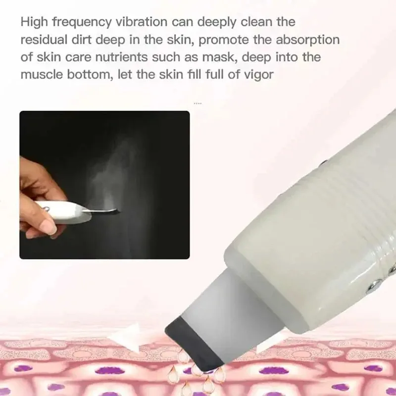 5 في 1 المحمولة الموجات فوق الصوتية الماس آلة اللوازم الطبية بالموجات فوق الصوتية الغسيل الوجه الغسيل أدوات العناية بالبشرة المطرقة الساخنة والباردة