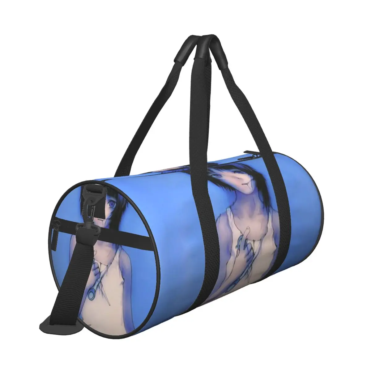 Hot Sale Serial Experiments Lain Scissors Illustration Travel bag Countryside Tour Explorer Travel Bag