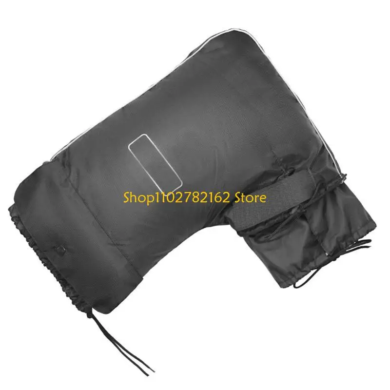 547B 1Pair Motorcycle Handlebar Muffs Protective Motorcycle Scooter Thick Warm Grip Handle Bar Muff Rainproof Gloves