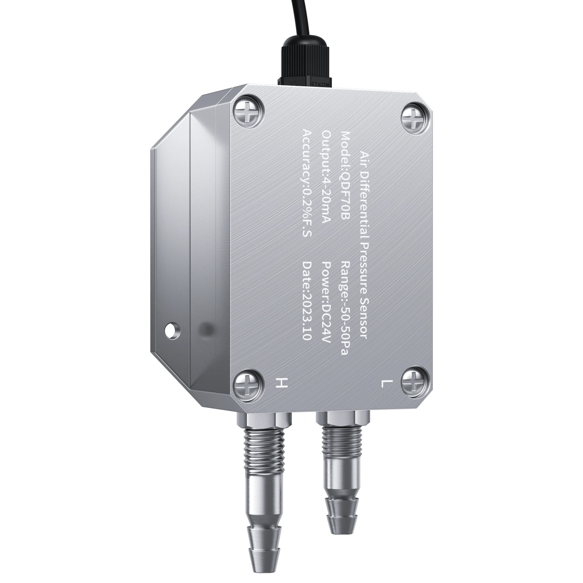 Transmissor de Pressão Diferencial Digital, Sensor de Pressão Diferença Micro, 0-10V, 4-20mA, RS485 Faixa de saída, 1kpa 10kpa 30kpa 50pa