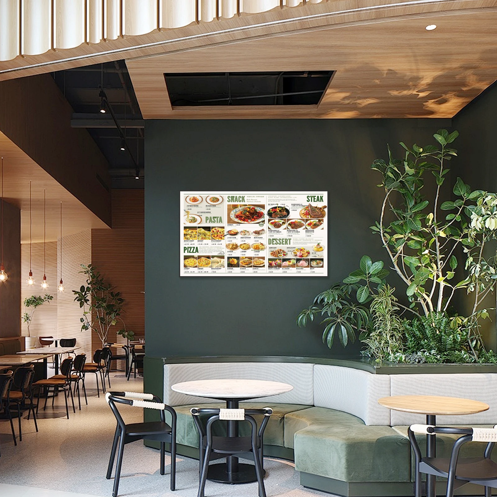 

55-дюймовый коммерческий цифровой дисплей с узкой рамкой, ЖК-экран с анимацией для торговых центров и розничных магазинов, тонкие меню-борды