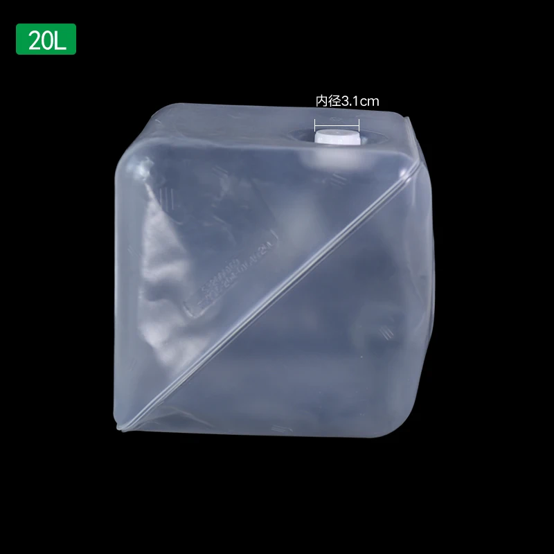 Empty Foldable Water Bag Portable Soft Plastic Bucket Reagent Liquid Packaging Bag Food Grade Storage Container 10L 20L