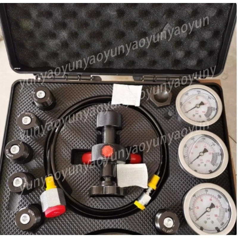 5 in 1 FPU-1 Accumulator Charging Tool Kit Nitrogen Filling Tester Hydraulic System Maintenance Repair Accessory