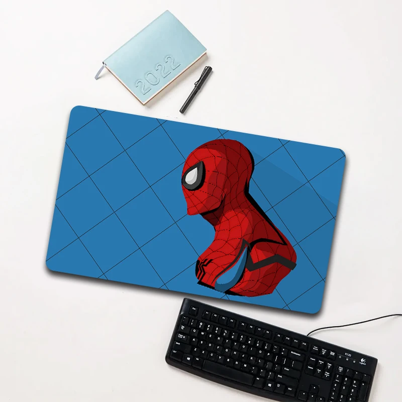 

Marvel Spider-Man Blue Profile Mouse Pad Large Non-slip Waterproof Desk Mat for Laptop Office