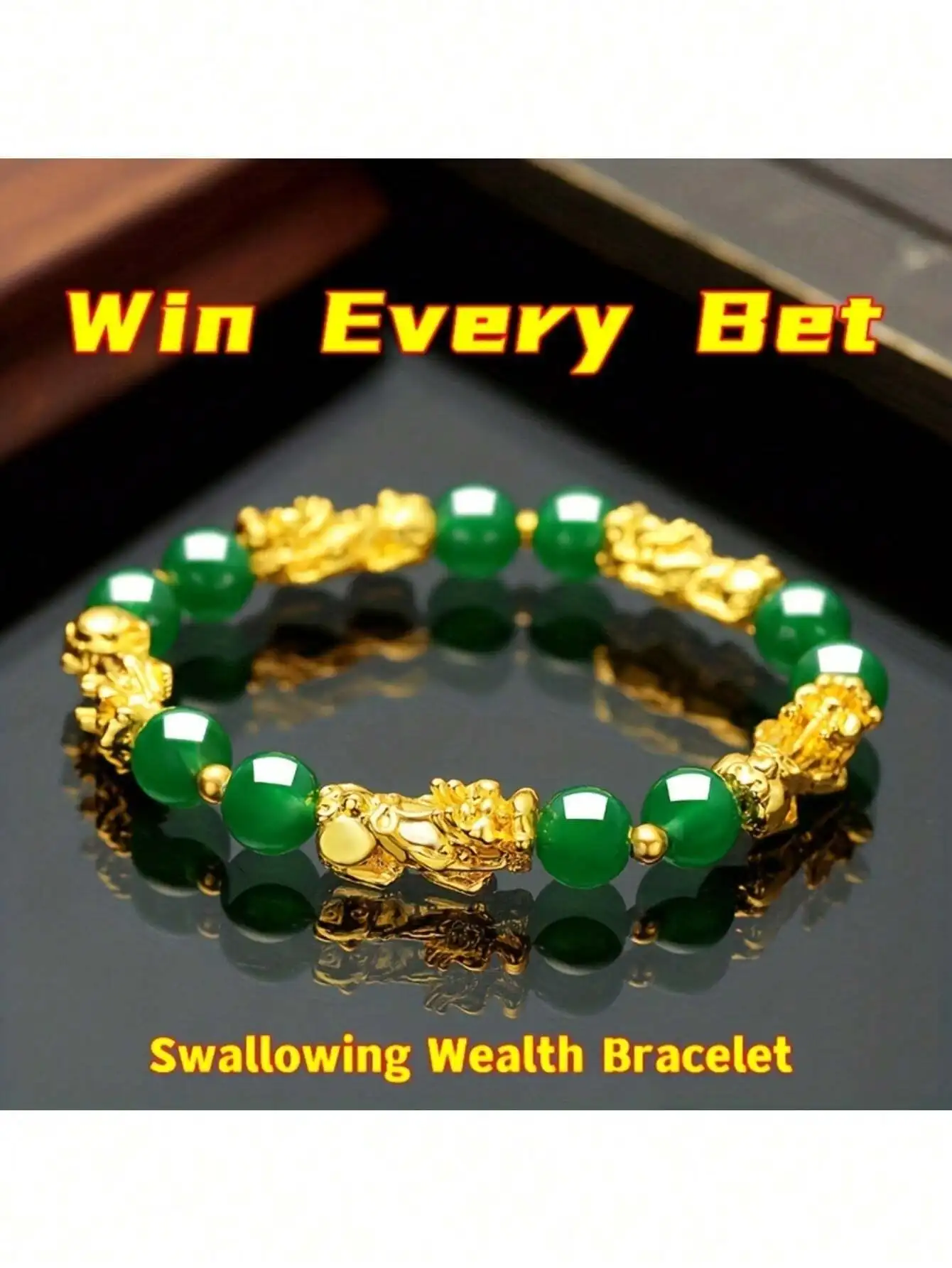 

1pc Lucky Animal Bracelet, Attract Wealth Peace Luck Faux Crystal Bracelet Jewelry Gift For Friend Family