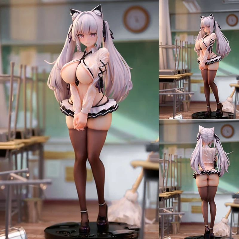 26 centimetri SIKI ANIM Alvina chan Bagnato Sexy Anime Figura Vino Cameriere Ragazza Cynthia/Esoutoys Dongtan Action Figure Modello Per Adulti Bambola Giocattoli