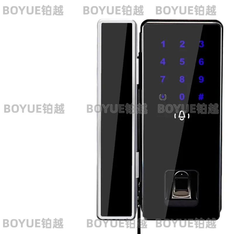 Smart Fingerprint Door Lock with Keypad ID Access Control Industrial Style Home Security Entry System Modern Appearance