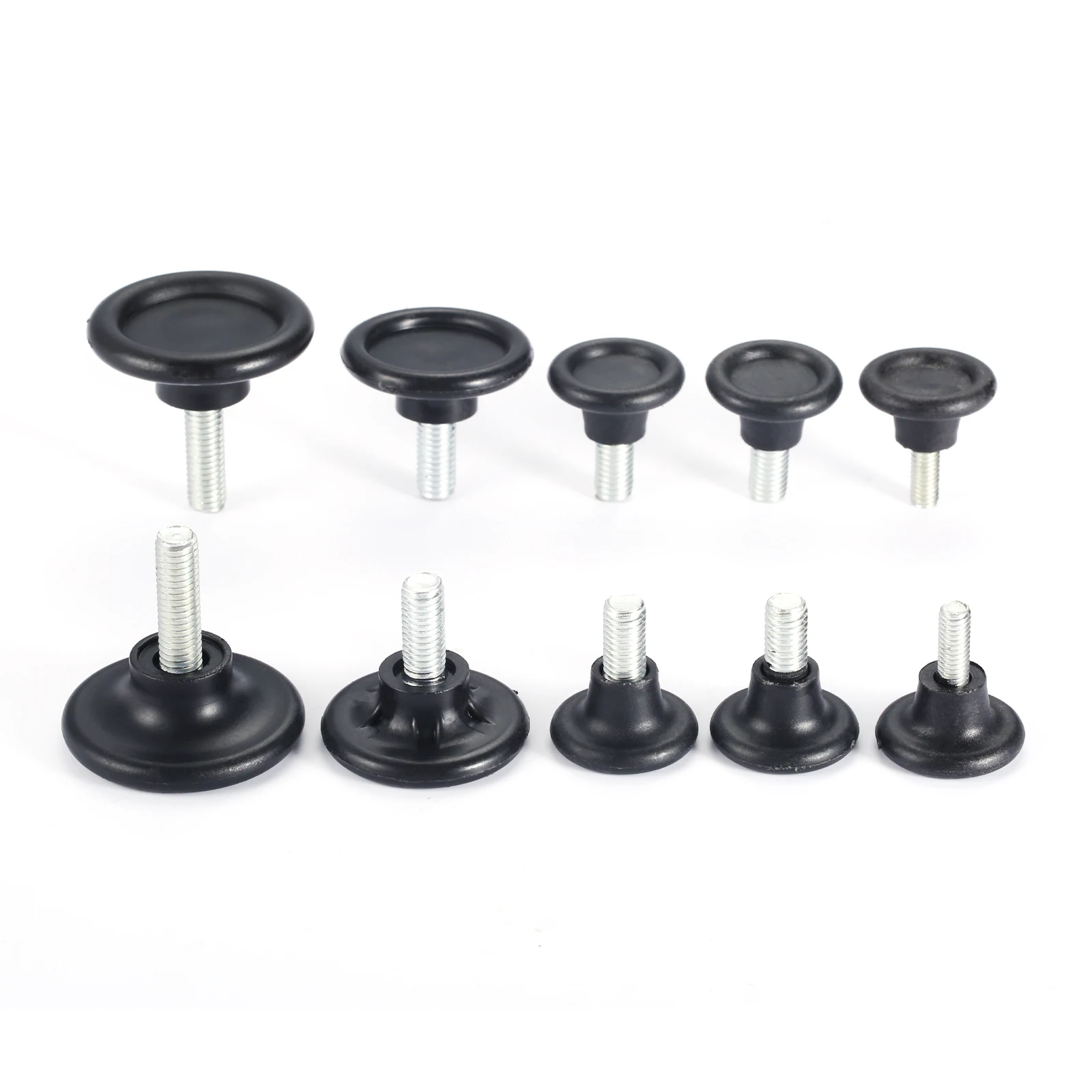 10/5 Pcs Anti-skid Furniture Adjustable Bolt Chair Feet Level Floor Protector Leg Pad Base M8 M6 Sofa Cabinet Table Mute Damping