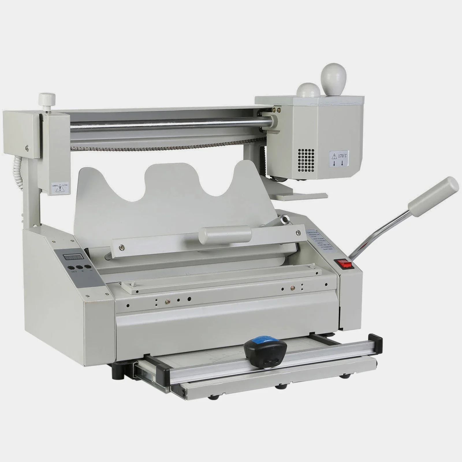 Automatic Hot Melt Glue Perfect Glue Binder Hardcover 50-400G Book Binding Machine with Indentation Function