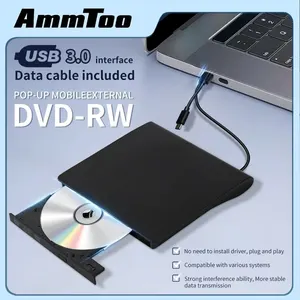 Harici DVD sürücüsü, Yüksek Hızlı, CD, Dizüstü bilgisayar, DVD RW sürücüsü, Optik Sürücü, Oynatıcıyı Aç, Dizüstü Bilgisayarla Uyumlu Yazıcı, Masaüstü, USB 3.0 8 cd gravavel'in en çok satan ürünleri-no. 7