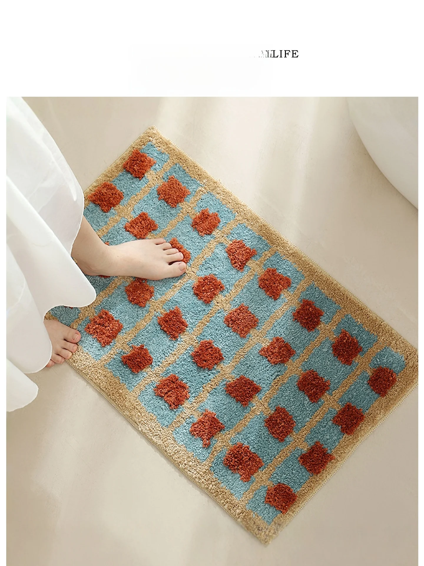 

Коврик Tlife Retro Batoom: впитывающий, быстросохнущий, для прихожей, для личной гигиены, для уборки дома, напольный коврик