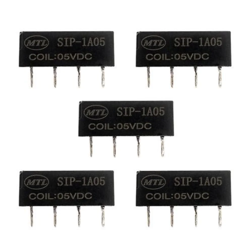 5PCS 5V Relay SIP-1A05 Dry Reed Switch Relay For PAN CHANG Relay 4PIN New Relay DC resistance