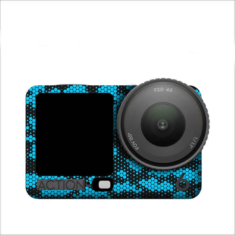 Para dji osmo action6 pegatinas de PVC película protectora cubierta de relleno calcomanía a prueba de arañazos piel extraíble para dji osmo action6 Action