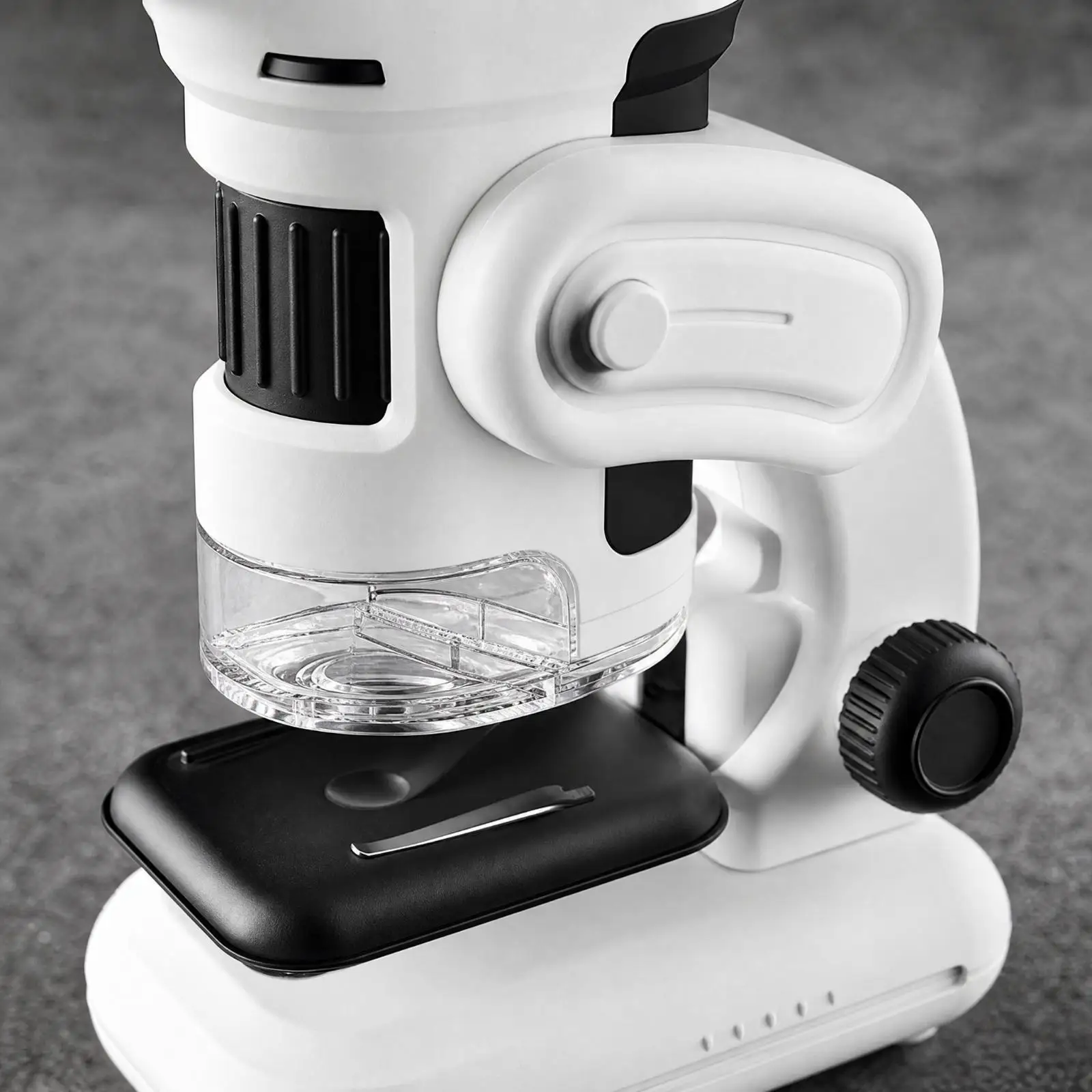 Electronic Digital Microscope 1000x Magnification Builtin Camera and Light for Kids Biology Class Hobby Observation with Base