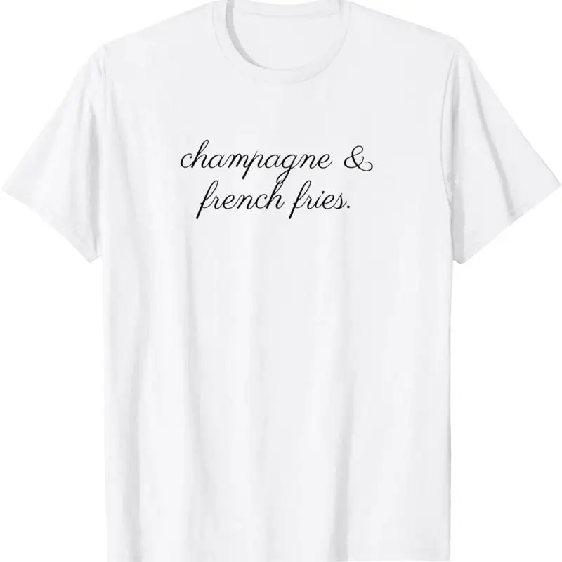 

Футболка с шампанским и картофелем фри