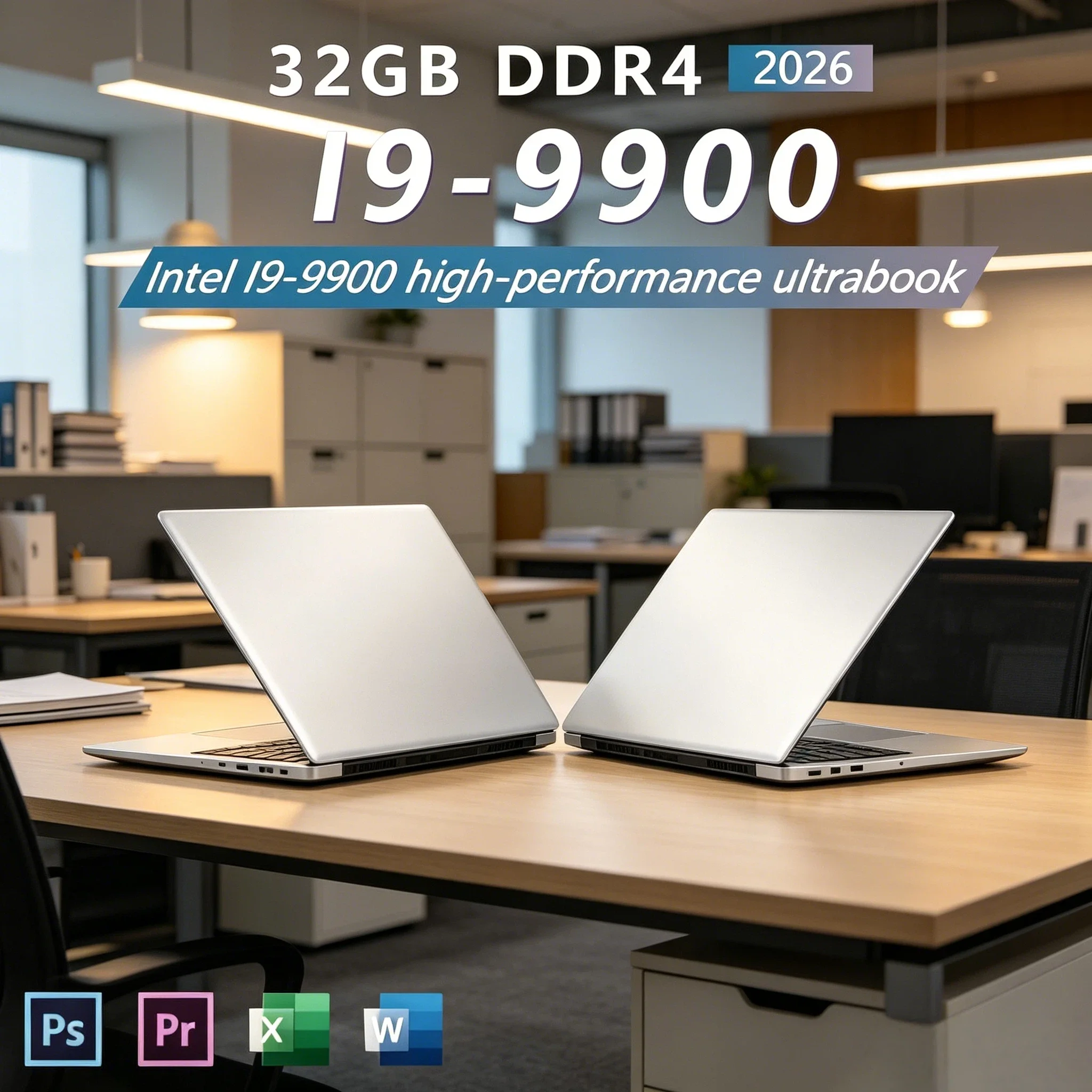 

Ultra Slim Windows 11 Laptop Computer 15.6 Inch 32GB RAM 512GB 1TB SSD Intel i9 9900 Notebook Gamer 1920x1080 Office PC Fast