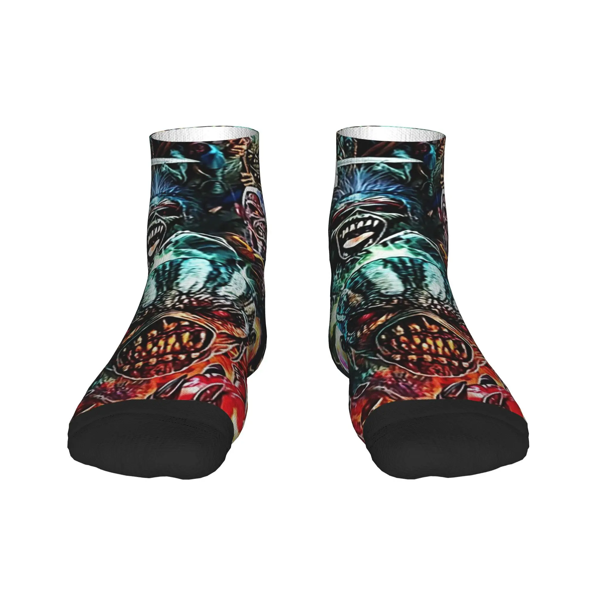 

Iron Maiden Music Rock Socks Harajuku Sweat Absorbing Stockings All Season Socks Accessories for Man's Woman's Birthday Present