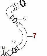 2371831060 BRAND NEW PIPE-INTERCOOLER OUTLET ACTYON SPORTS 2006-2011 2.0L DIESEL