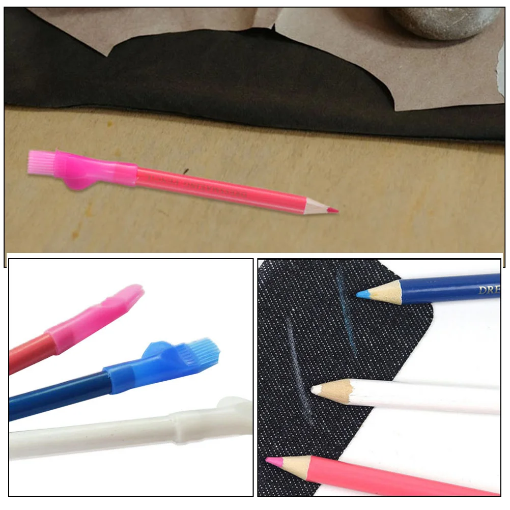 

9pcs Water Soluble Fabric Markers Pencil For Sewing Multi-Function Chalk Tool Tailor Work Diy Clothing Design Sewing Supply