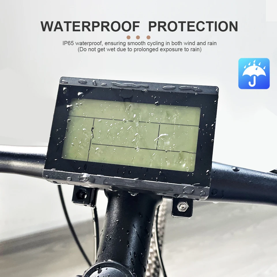 Ebike display kt lcd3/lcd3u 24v 36v/48v 72v ebike lcd sm/plug