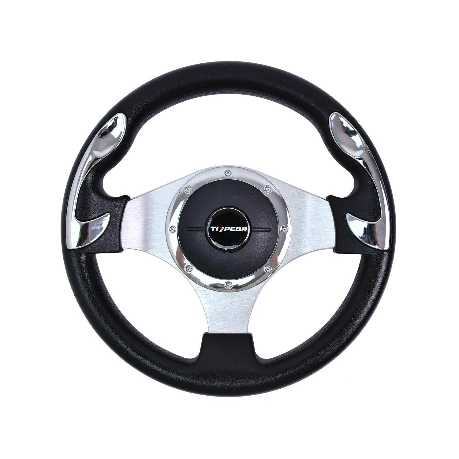 Car Modified 14-inch Flat Leather Steering Wheel Universal Flat 320 MM Sport Car Steering Wheel With Horn