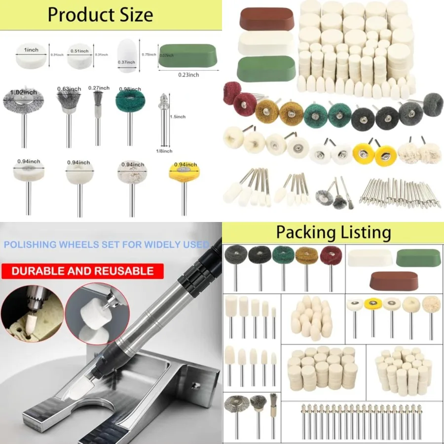 246PCS Polishing Bu…