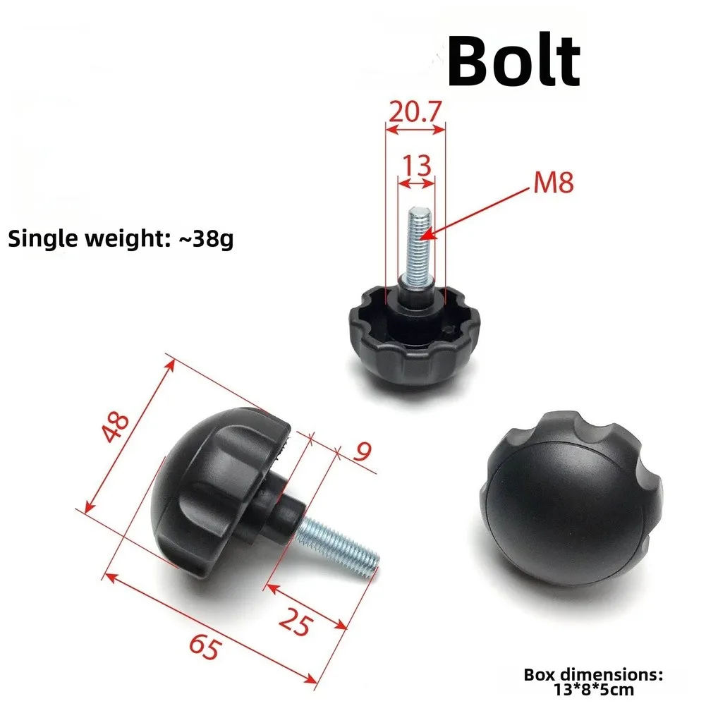 4PC Lightweight Screw Knob Thumb Screw Bolt With Handle For Fitness Equipment Workout Parts Replace Exercise Fitness Accessories