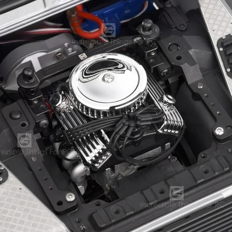 Classic V8 F82 Simulated Engine Motor Fan Radiator For 1/10 RC Crawler Car Trxs TRX4 SCX10 Rc4wd D90 VS4 Upgrade
