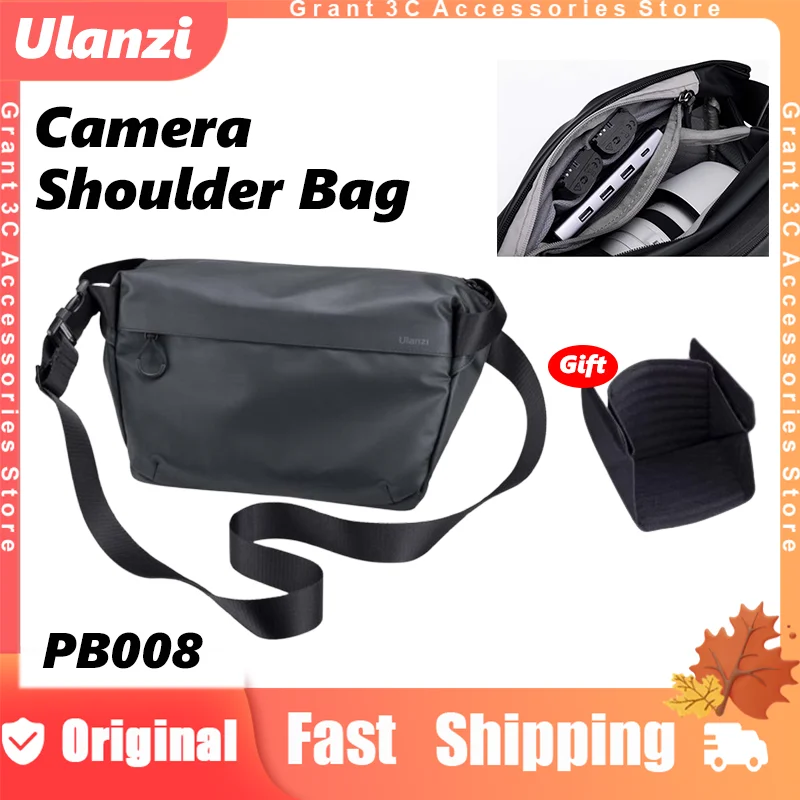 

Ulanzi PB008 DSLR Camera Shoulder Bag Custom 6L Waterproof Photography Camera Messenger Pouch Bag for Canon Nikon Sony DJI