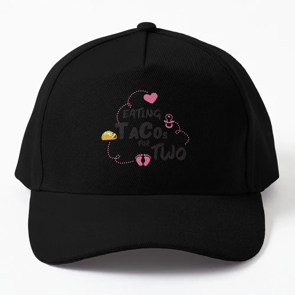 Women Pregnancy Announcement Shirt Women Gift Eating Tacos For Two Baseball Cap birthday Trucker Cap Women'S Hat Men'S